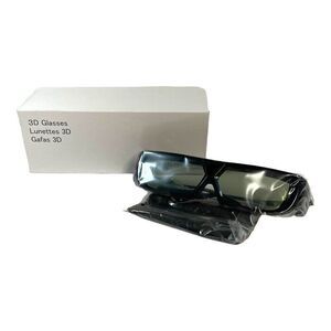 New 3D 3D Glasses Lunettes DC3V Black With Pouch Black